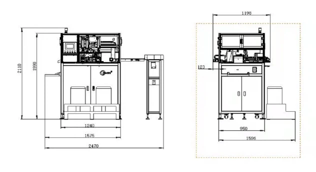 Inductance coil winding machine Inductance coil winding machine